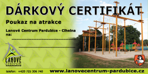 Certifikát Lanového centra Pardubice